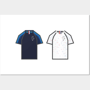 France World Cup Retro Games Console Pixel Jerseys 2018 Posters and Art